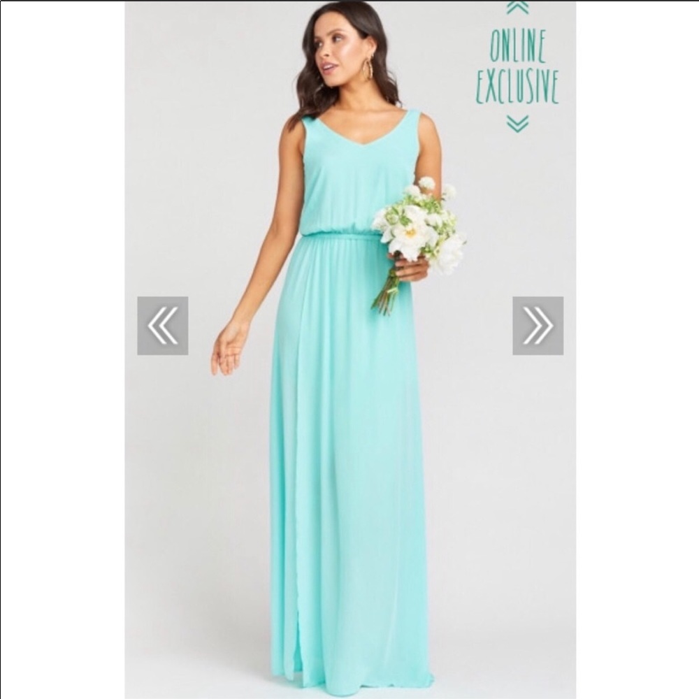 Show me your mumu sea glass dress